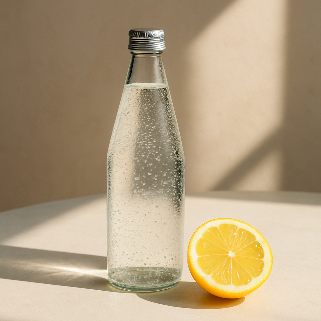 A bottle of mineral water